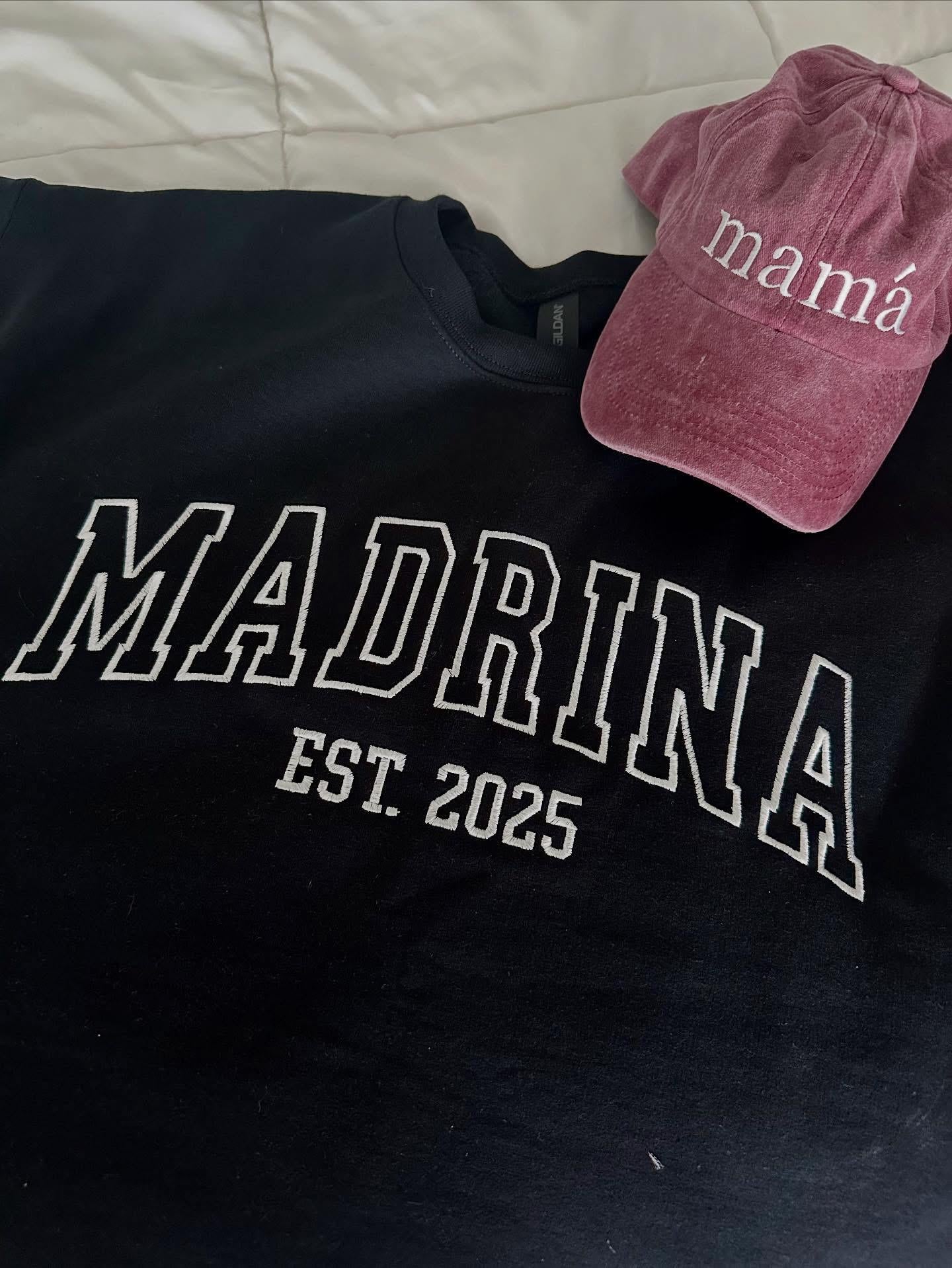 Embroidered Mama/Mom/Dad/Gigi/Nana/Aunt Crewneck