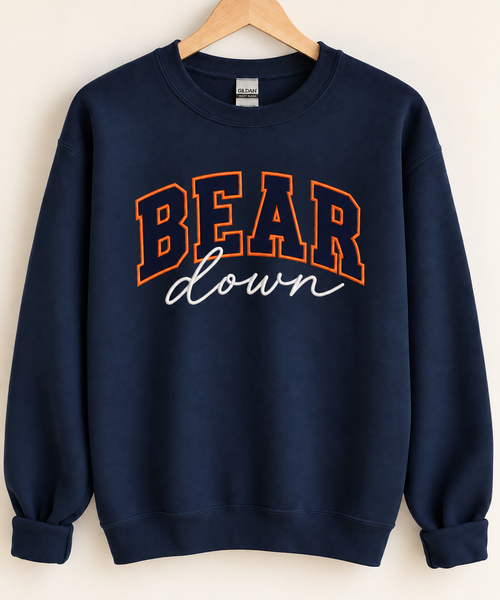 Bear Down Embroidered Crewneck Sweatshirt