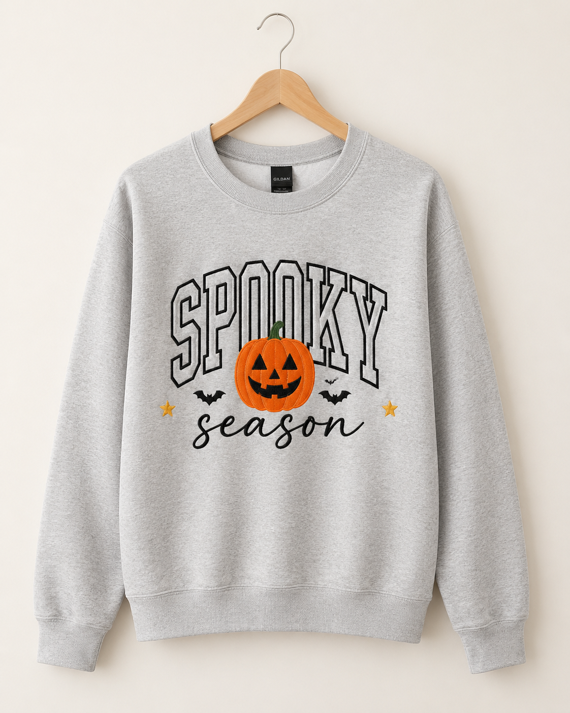 Spooky Season Embroidered Crewneck Sweatshirt