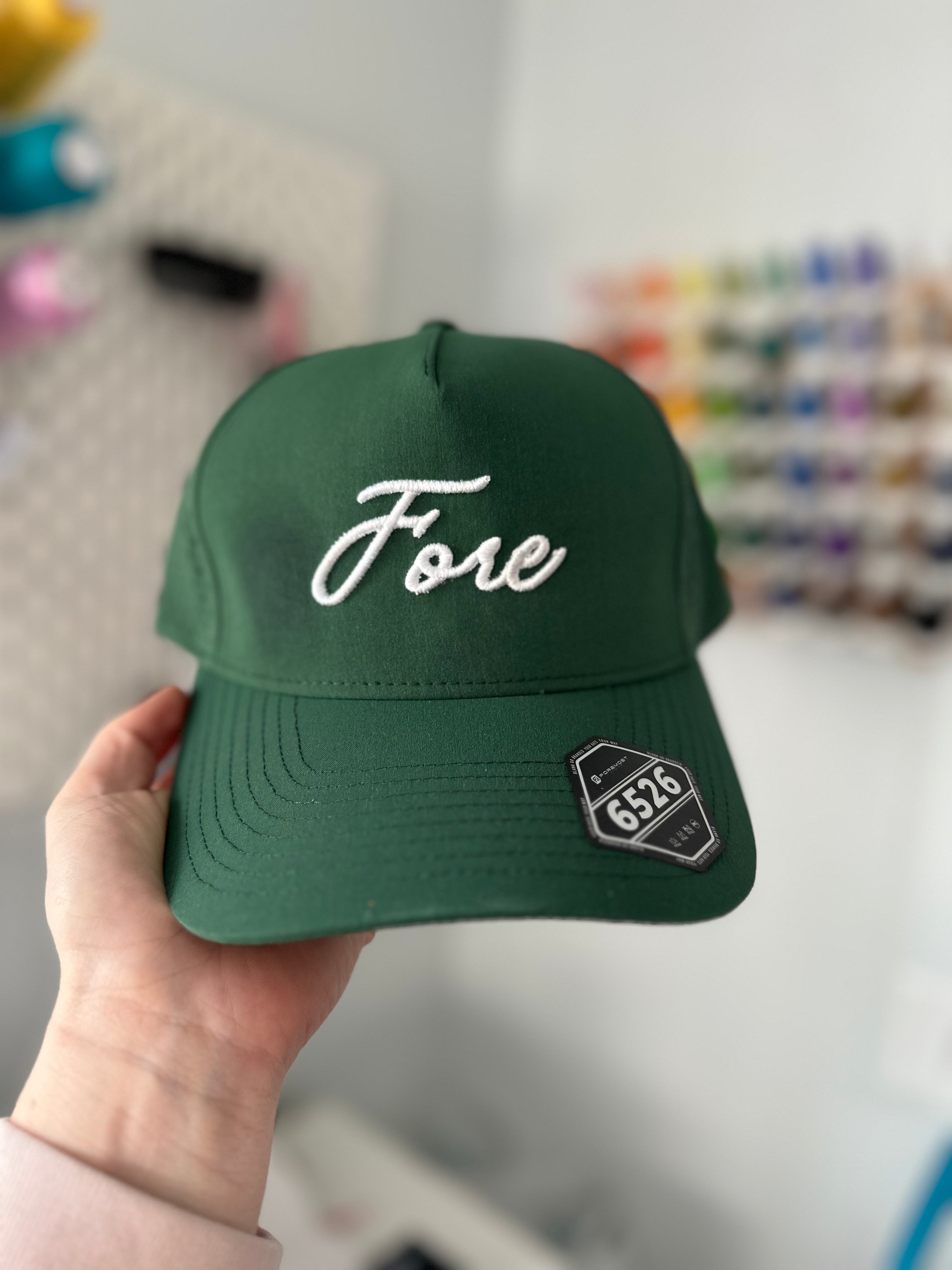 Fore Golf Hat | Embroidered Golf Snapback