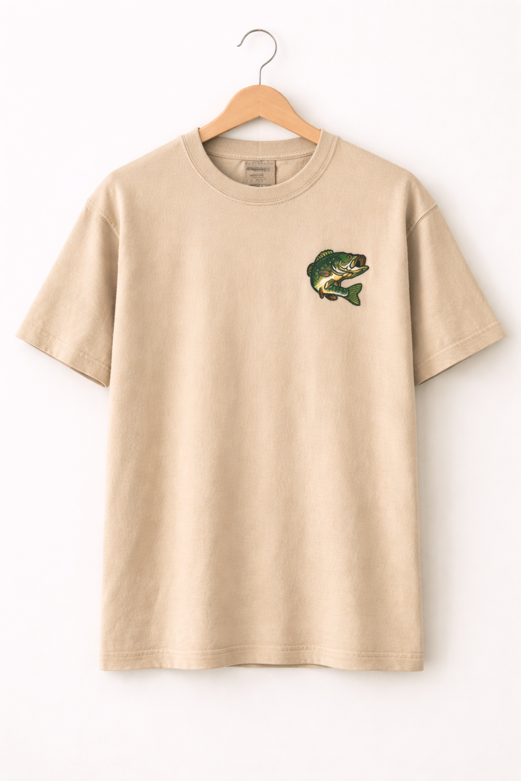 Embroidered Bass Fish Comfort Colors® T-Shirt