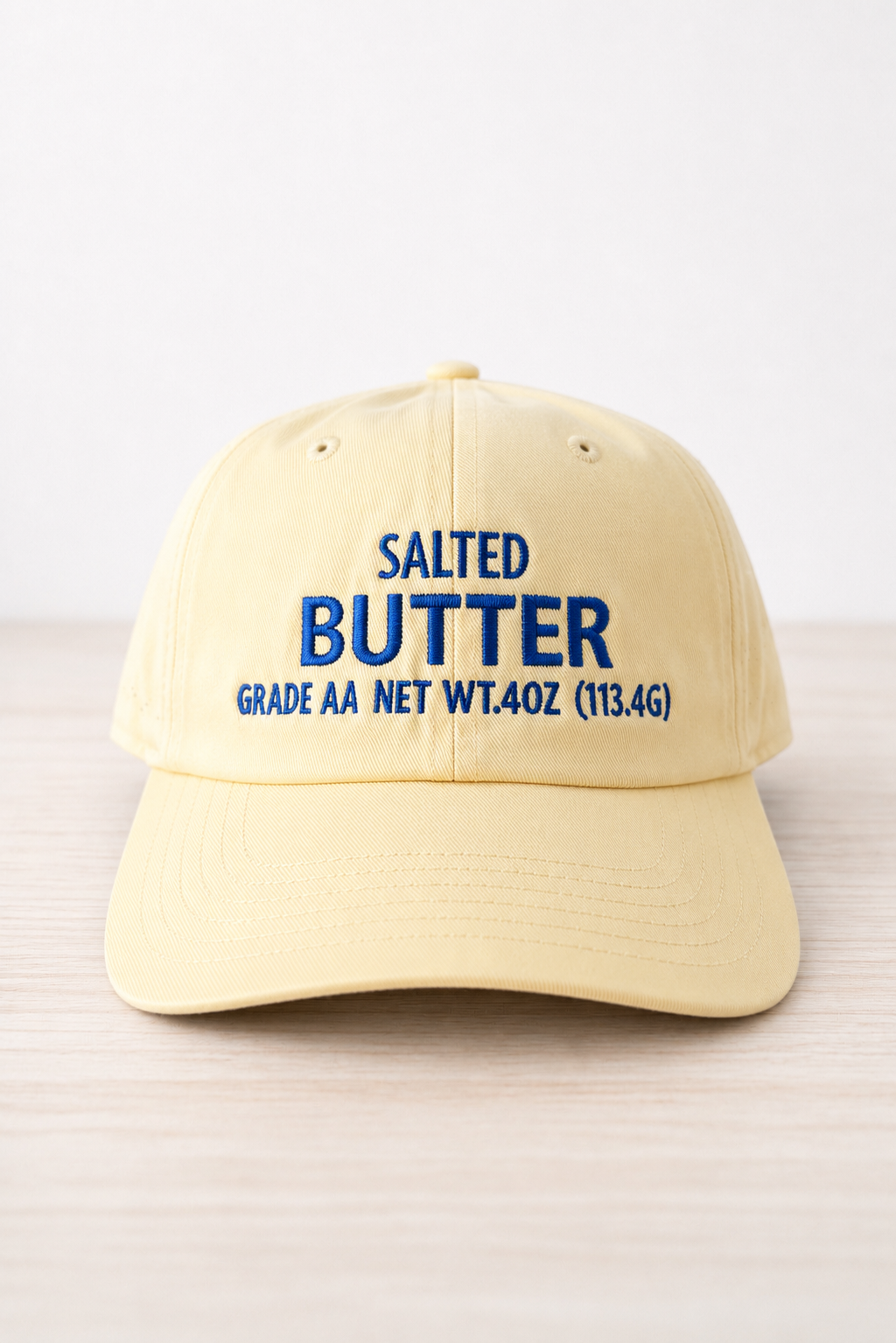 Salted Butter Embroidered Hat