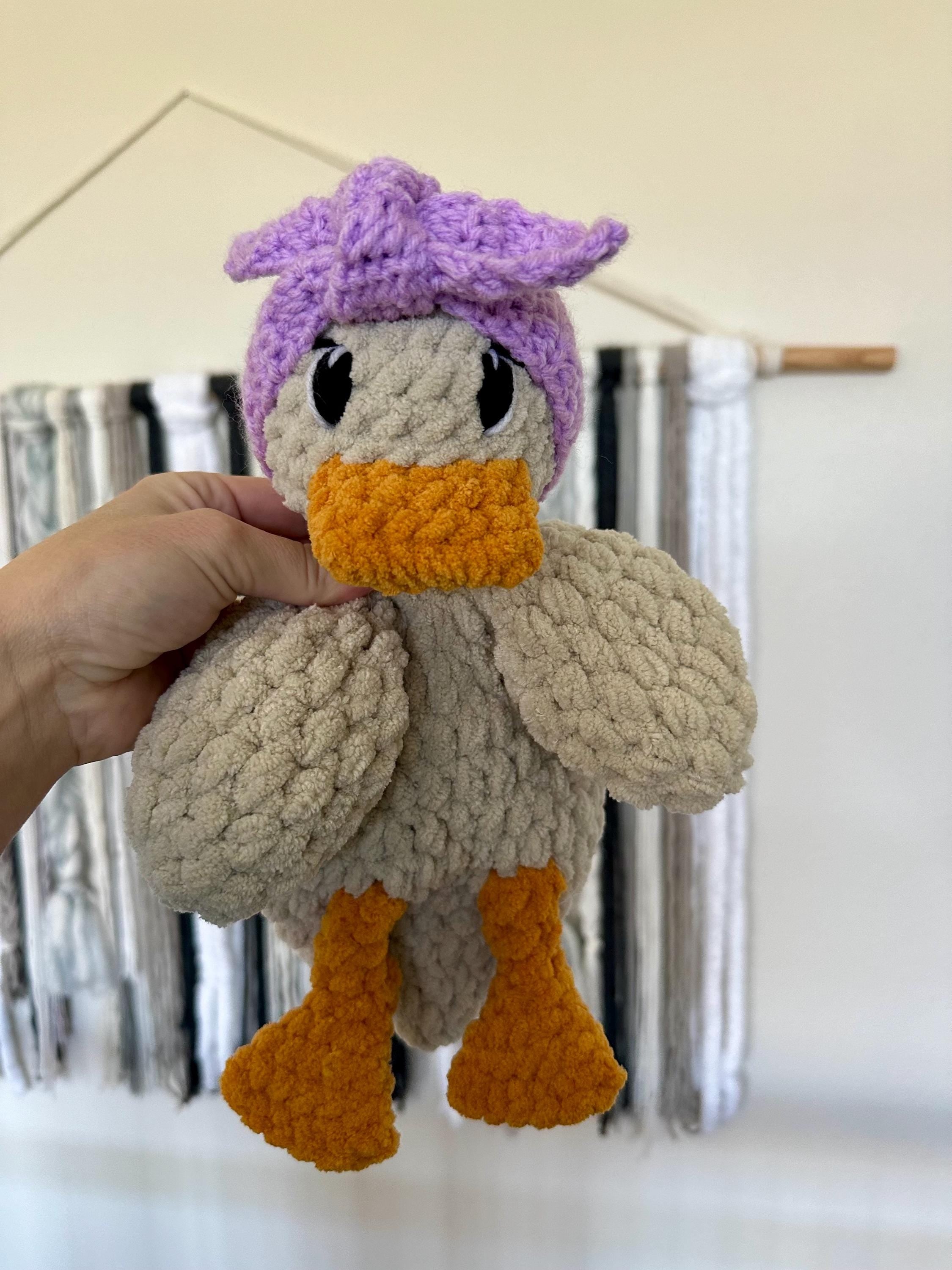 Crochet Duck Lovey: Handmade Baby Security Blanket
