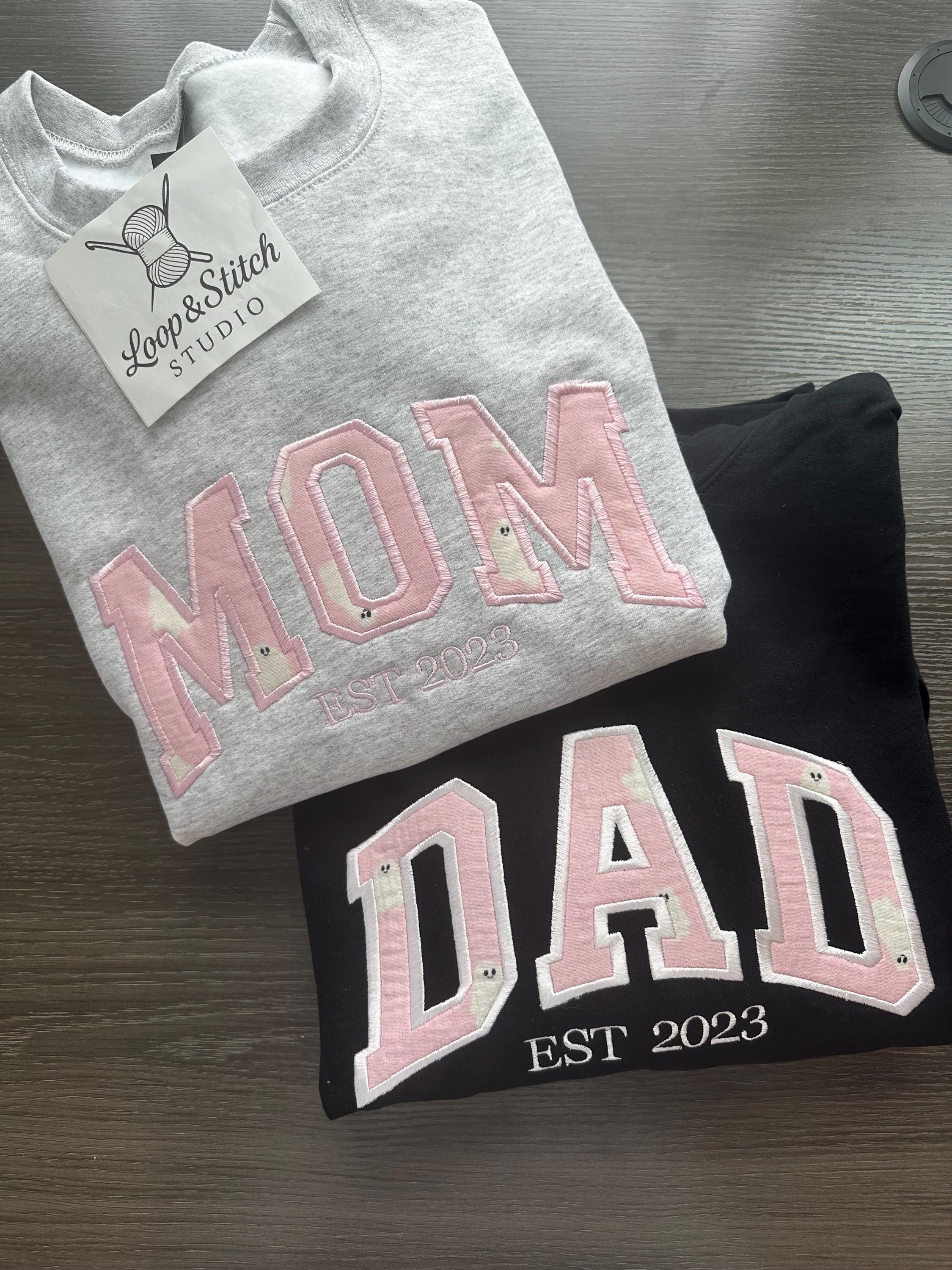 Embroidered Mama/Mom/Dad/Gigi/Nana/Aunt Crewneck